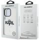 8. Etui Karl Lagerfeld IML Karl Sketch Logo MagSafe na iPhone 16 Pro - przezroczyste