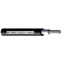 Przewód fotowoltaiczny // MG Wires // 1x4mm2, 0,6/1kV czarny H1Z2Z2-K-4mm2 BK, szpula 500m