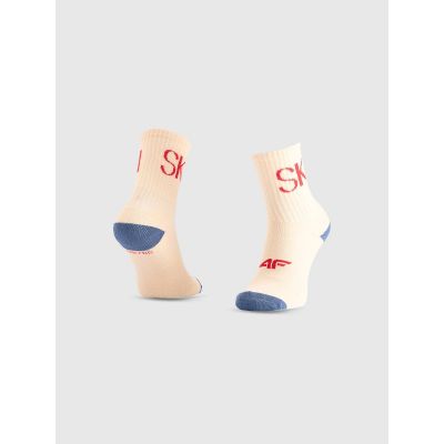 5. Skarpetki casual za kostkę (2-pack) chłopięce 4F 4FJRAW25USOCM601-11S