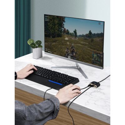10. HUB Baseus Square USB-A do 1x USB-A 3.2 Gen 1 / 3x USB 2.0 z kablem 1m - czarny