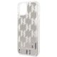 6. Etui Karl Lagerfeld Liquid Glitter Monogram na iPhone 14 Plus - srebrne