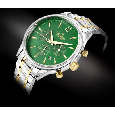 2. Zegarek Męski Giewont Chronograph Sapphire Zielony GW6310-B6