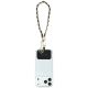 4. Pasek Guess Saffiano Chain 4G Charm - czarny