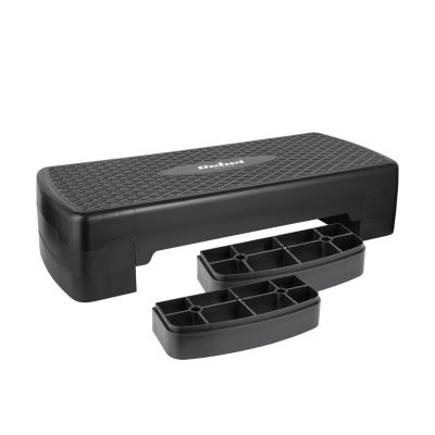 REBEL ACTIVE STEP DO AEROBIKU I ĆWICZEŃ FITNESS, 3 STOPNIE, 68 CM, CZARNY RBA-3227-BK