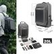 3. Plecak rowerowy Rockbros H51 Plecak z panelem solarnym - czarny