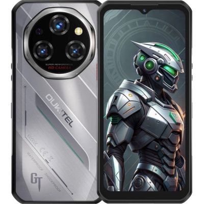 Oukitel WP62 6,58" Smartphone Dual SIM Android 15 5G USB Type-C 8 GB 256 GB 11000 mAh Srebrny