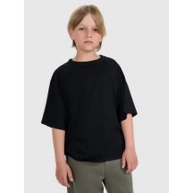 T-shirt oversize gładki chłopięcy 4F 4FJWAW25TTSHM2411-20S