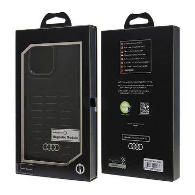 7. Etui Audi Synthetic Leather MagSafe na iPhone 16 Pro Max 6.9" - czarne