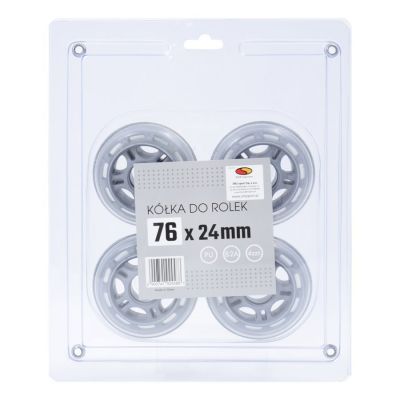 2. Kółka do rolek SMJ sport BS 76x24mm 4szt.