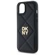 6. Etui DKNY Quilted Stack Logo na iPhone 15 Plus - czarne