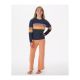4. Bluza dziewczęca RIP CURL Melting Waves Crew -Girl granatowa