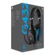 4. Słuchawki z mikrofonem Logitech 981-000770 (kolor czarny)