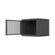 20. Szafa instalacyjna rack wisząca 19" 9U 600x600 czarna drzwi perforowane Lanberg (flat pack)