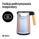 6. ELDOM CZAJNIK BEZPRZEWODOWY Z REGULACJĄ TEM. C550 CZARNY 5 ZAPISANYCH PROGRAMÓW: 40, 70, 80, 90, 100°C (TWORZYWO + STAL SZLAC