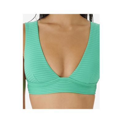 5. Biustonosz kąpielowy RIP CURL Premium Surf Deep V zielony