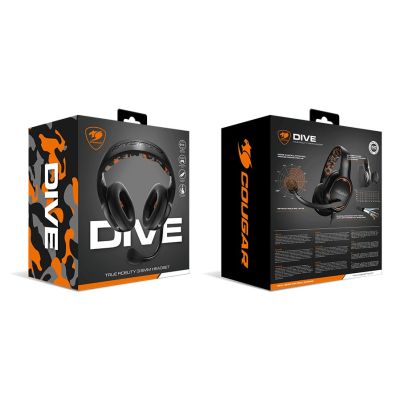 8. COUGAR Dive Zestaw słuchawkowy Przewodowa Opaska na głowę Gaming Czarny