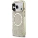 2. Etui Guess IML Peony Dot MagSafe na iPhone 17 Pro - beżowe