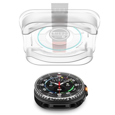 5. Szkło hartowane Spigen Glas.TR ”Ez-Fit” na Samsung Galaxy Watch 8 Classic 46 mm - przezroczyste