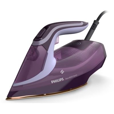 7. Philips | DST8021/30 | Żelazko parowe | Ciągła para 55 g/min | Wydajność silnego uderzenia pary 240 g/min | Purpura