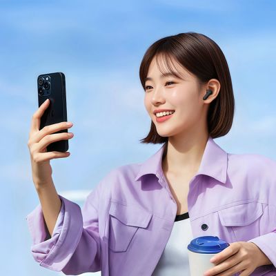 7. Słuchawki dokanałowe QCY MeloBuds N30 z ANC Bluetooth 5.4 IPX4 - czarne