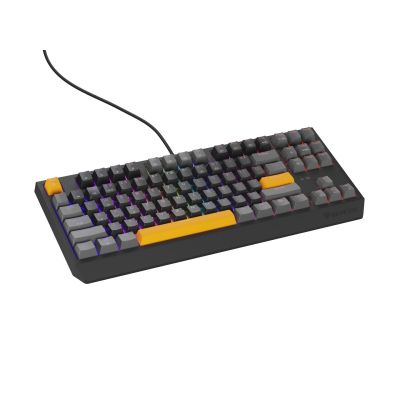 4. GENESIS Thor 230 TKL klawiatura Gaming USB + RF Wireless + Bluetooth QWERTY Czarny, Szary, Pomarańczowy
