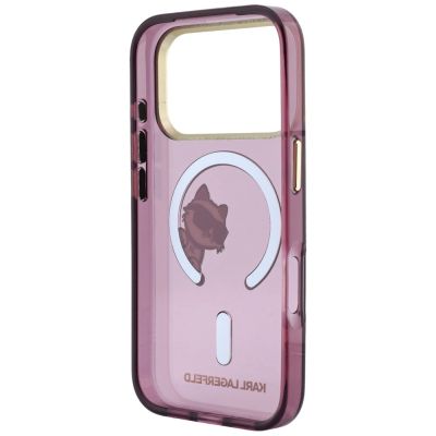 7. Etui Karl Lagerfeld Peekaboo Logo MagSafe na iPhone 18 Pro Max / 17 Pro Max - burgundowe