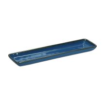 Zestaw 4 tac prostokątnych Concerto Blu Avio - Granatowy, 32 x 8 cm