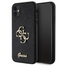 Etui Guess Glitter Script Big 4G na iPhone 11 / Xr - czarne