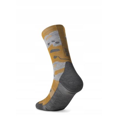 4. Skarpetki Buff MERINO LIGHTWEIGHT CREW SOCK LWC2 UMBER KHAKI L