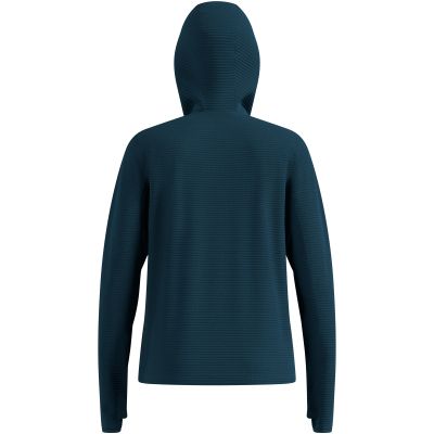 2. Bluza z kapturem damska Odlo ESSENTIAL THERMAL Mid layer hoody zielona