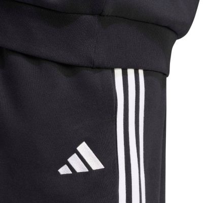 5. Spodnie męskie adidas Essentials 3-Stripes Fleece Tapered Cuffed czarne KY6526