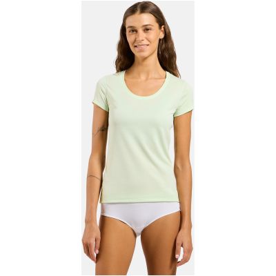 3. Koszulka damska Odlo ACTIVE F-DRY LIGHT BL TOP crew neck s/s zielona