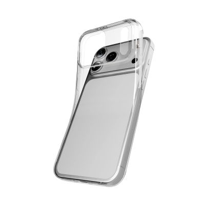 8. Etui Puro 0.3 Nude Ultra-Slim TPU na iPhone 17 Pro - przezroczyste