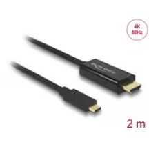 DeLOCK 85291 adapter kablowy 2 m USB Type-C HDMI Czarny