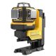 4. Poziomica laserowa akumulatorowa Dewalt DCLE34035B 18v xr 3x360 zielony laser sterowany pilotem
