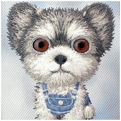 8. Etui Nimmy Big Eyed Pet 2.0 Dog do iPhone 17 - szare