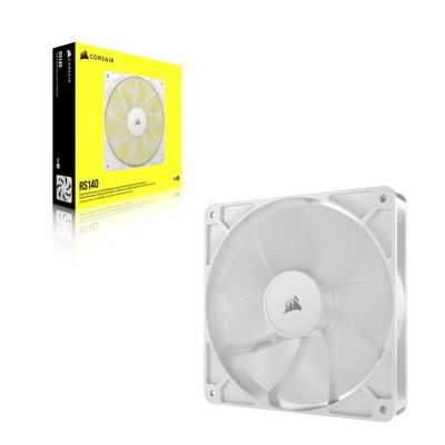5. CORSAIR RS140 White 140mm Fan Single Pack