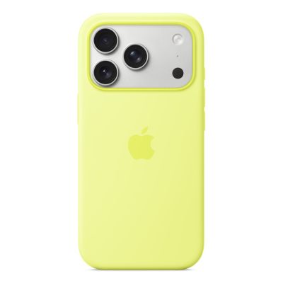 Silikonowe etui Apple iPhone 17 Pro z MagSafe (neonowo-żółte)