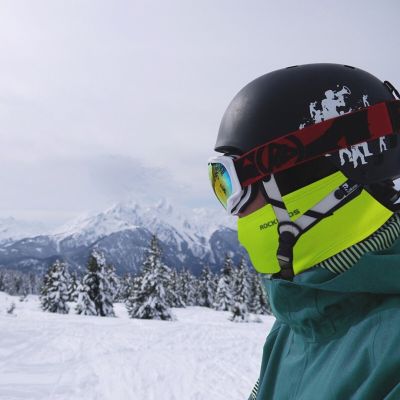 4. Rockbros ocieplana kominiarka LF7345G fluo zielona