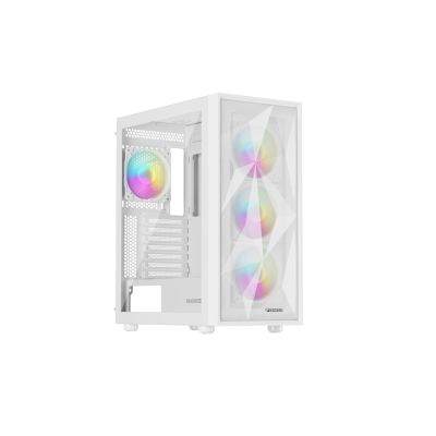 4. OBUDOWA GENESIS DIAXID 605 ARGB MIDI TOWER Z OKNEM USB-C BIAŁA