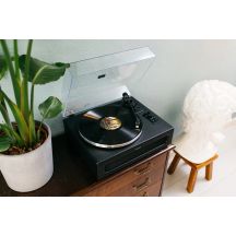 Lenco LS-430BK obrotowy talerz gramofonu Gramofon z napędem pasowym Czarny