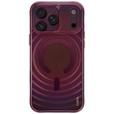2. Etui UNIQ Coehl Vela Magnetic Charging na iPhone 18 Pro Max / 17 Pro Max - bordowe