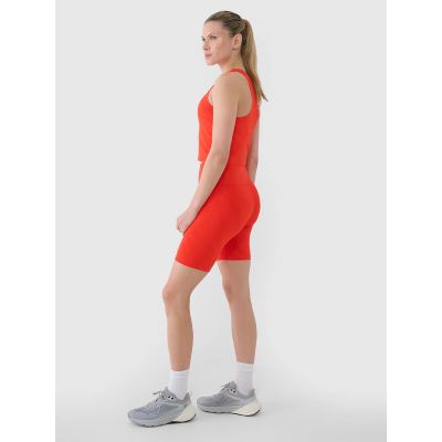 4. Legginsy kolarki treningowe damskie  4F 4FWSS25TFSTF016-62S