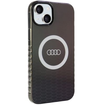 6. Etui Audi IML Big Logo MagSafe na iPhone 15 Plus / 14 Plus - czarne