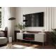 3. Szafka RTV EF + kominek czarny TRESSE 180x40x54,5 kaszmir mat