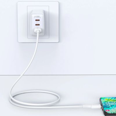10. Acefast kabel USB - USB Typ C 1,2m, 3A biały (C2-04 white)