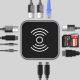 10. Hub USB-C 12 w 1 Wozinsky WHBC09Y8S wielofunkcyjny,z funkcją ładowania bezprzewodowego, aluminiowy, z kablem 15 cm - szary