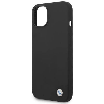 6. Etui BMW Silicone Metal Logo na iPhone 14 Plus - czarne