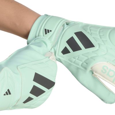 5. Rękawice bramkarskie dla dzieci adidas Copa Club miętowo-białe KE9735