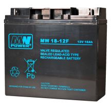 Akumulator MPL MW POWER MW 18-12 kwasowo-ołowiowy AGM bezobsługowy 12 V 18 Ah Czarny